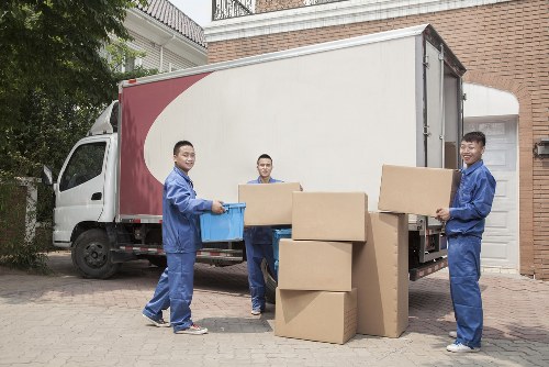 Unloading household items for flat removals in Elephant and Castle