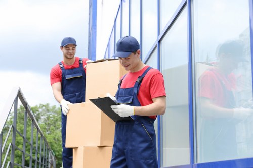 People reviewing cookie settings on a removals website