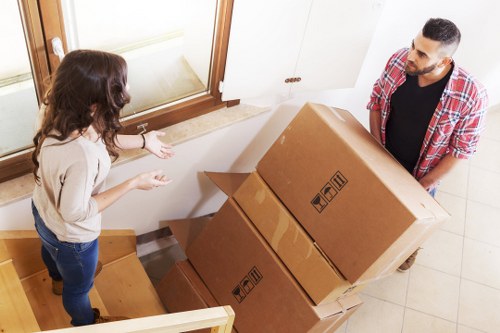 Customer reviewing a removals quotation and booking details