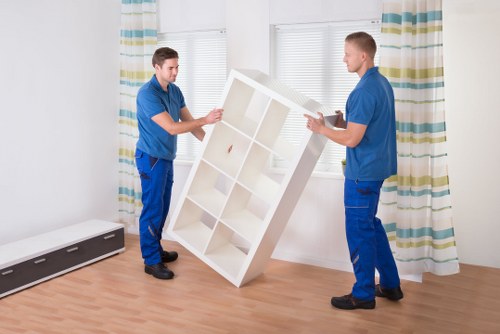 Fragile items securely packed in boxes for Elephantandcastle moving services