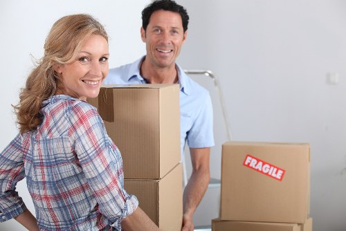 Organised packing supplies used for home and office moves in Elephantandcastle