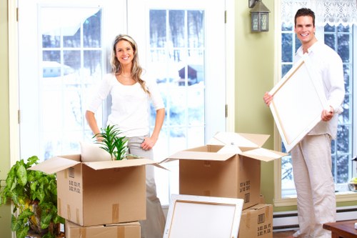 Moving service team organizing transport for Elephant and Castle homes